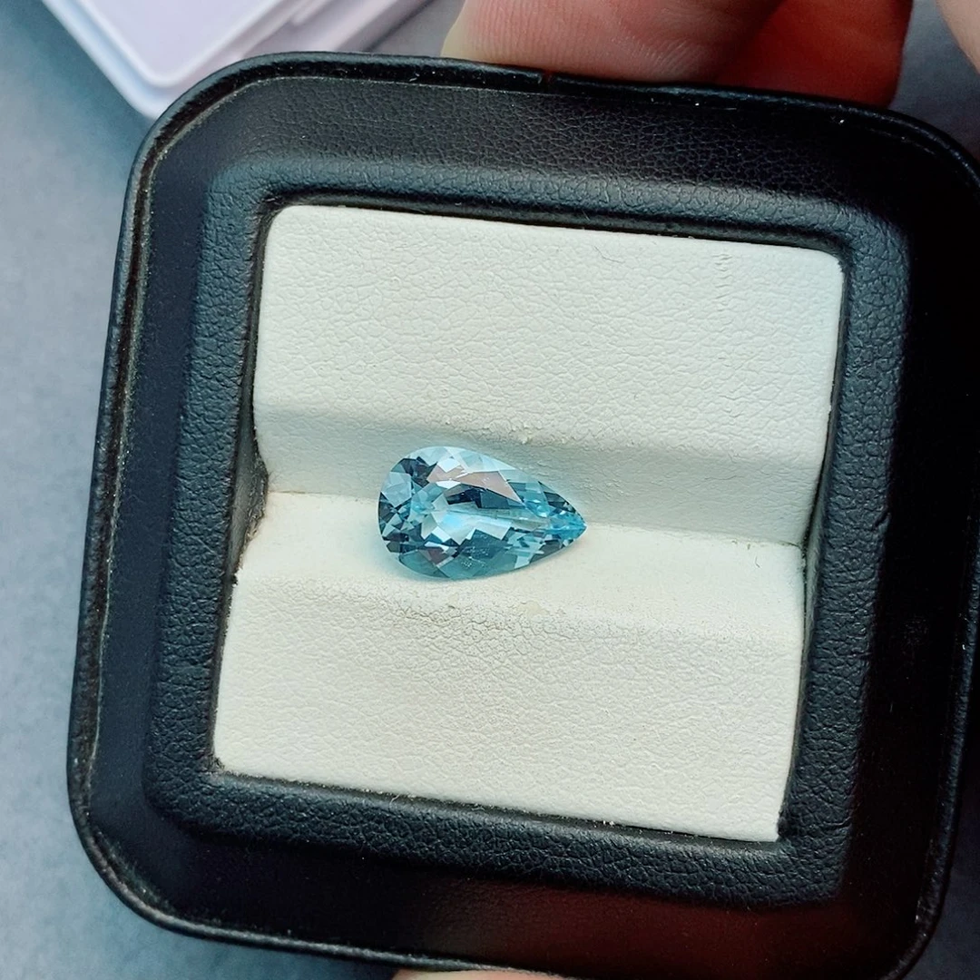 未镶嵌海蓝宝石笔搁2.95ct 圣玛利亚