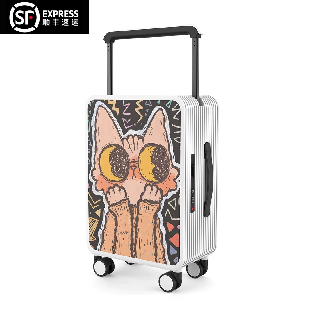 2025新款行李箱时尚潮流高颜值可定制结实耐用大旅行拉杆行李箱