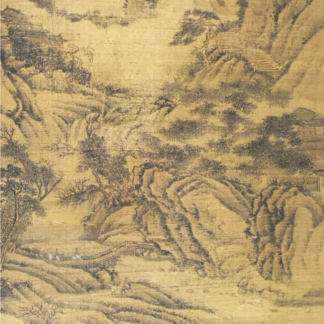 HM9242 秋山行旅图 120×44 绢本立轴 4.7平尺