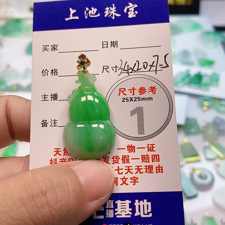 【闪购商品】翡翠颈饰18K金镶嵌徐*翡翠