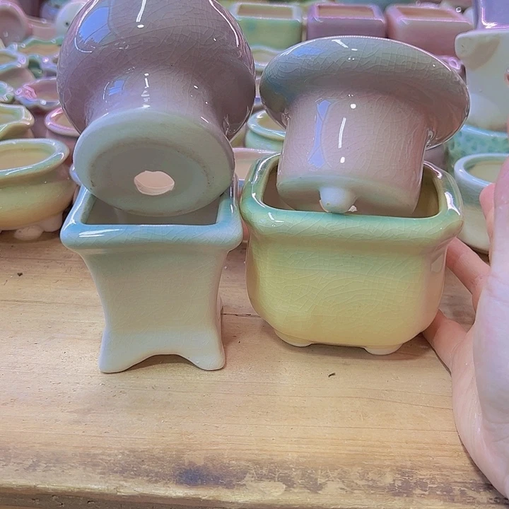 陶瓷花盆当场满12包邮