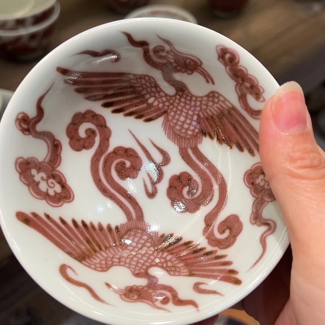 畅怀堂釉里红杯杯杯杯