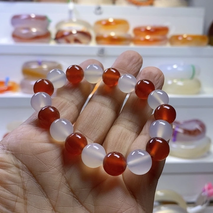 玛瑙/玉髓手链未镶嵌熊***米