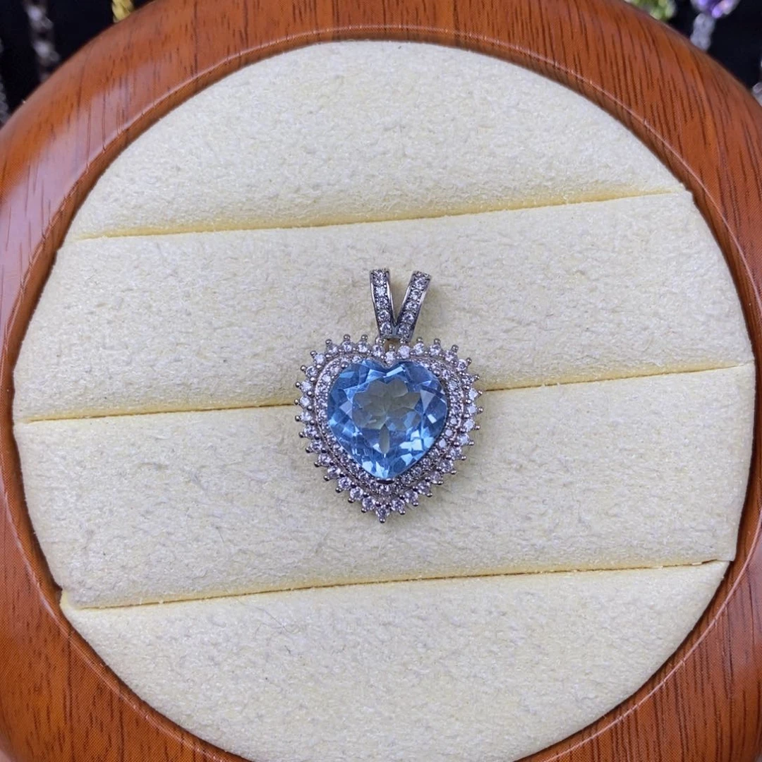 托帕石吊坠(不含链)银S925镶嵌