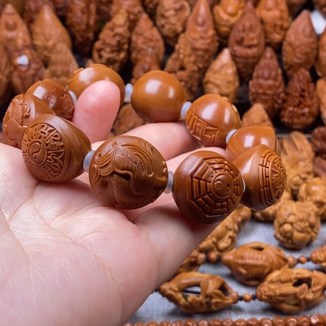 橄榄核手串/手链2.0毕业级 铁核 四项八卦手串