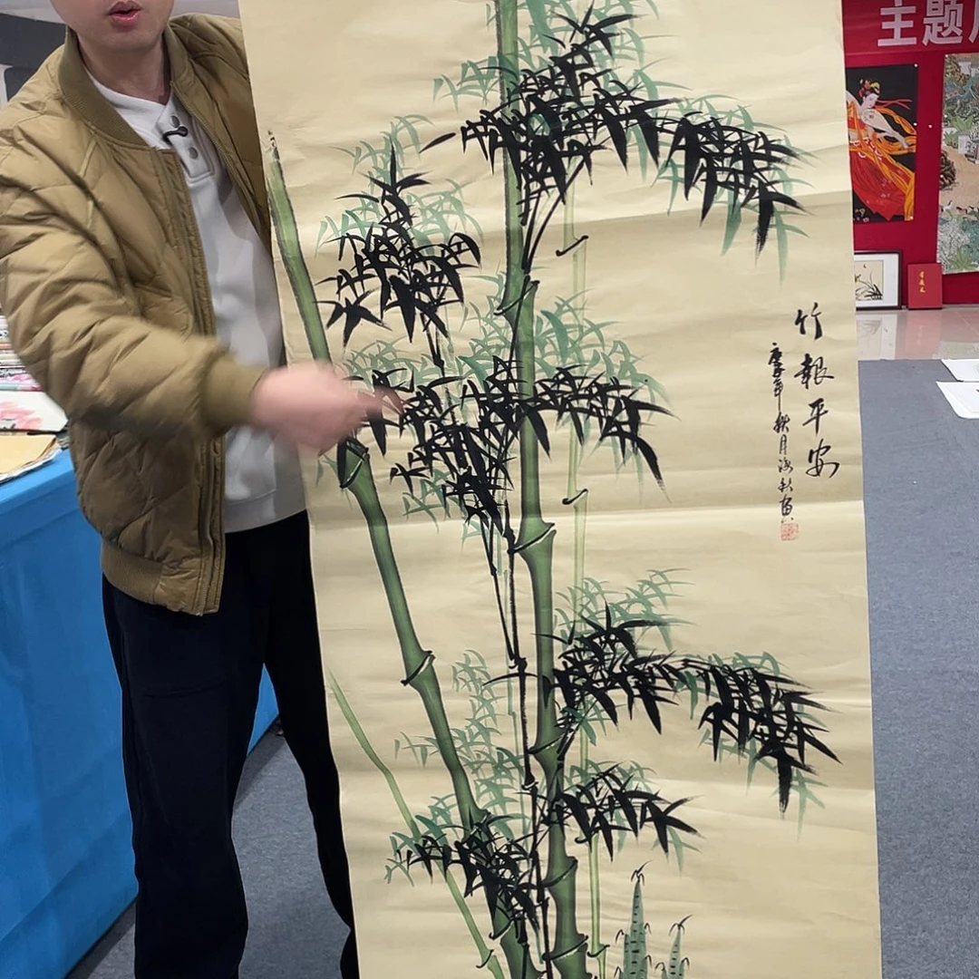 国画今天上午国画作品展示