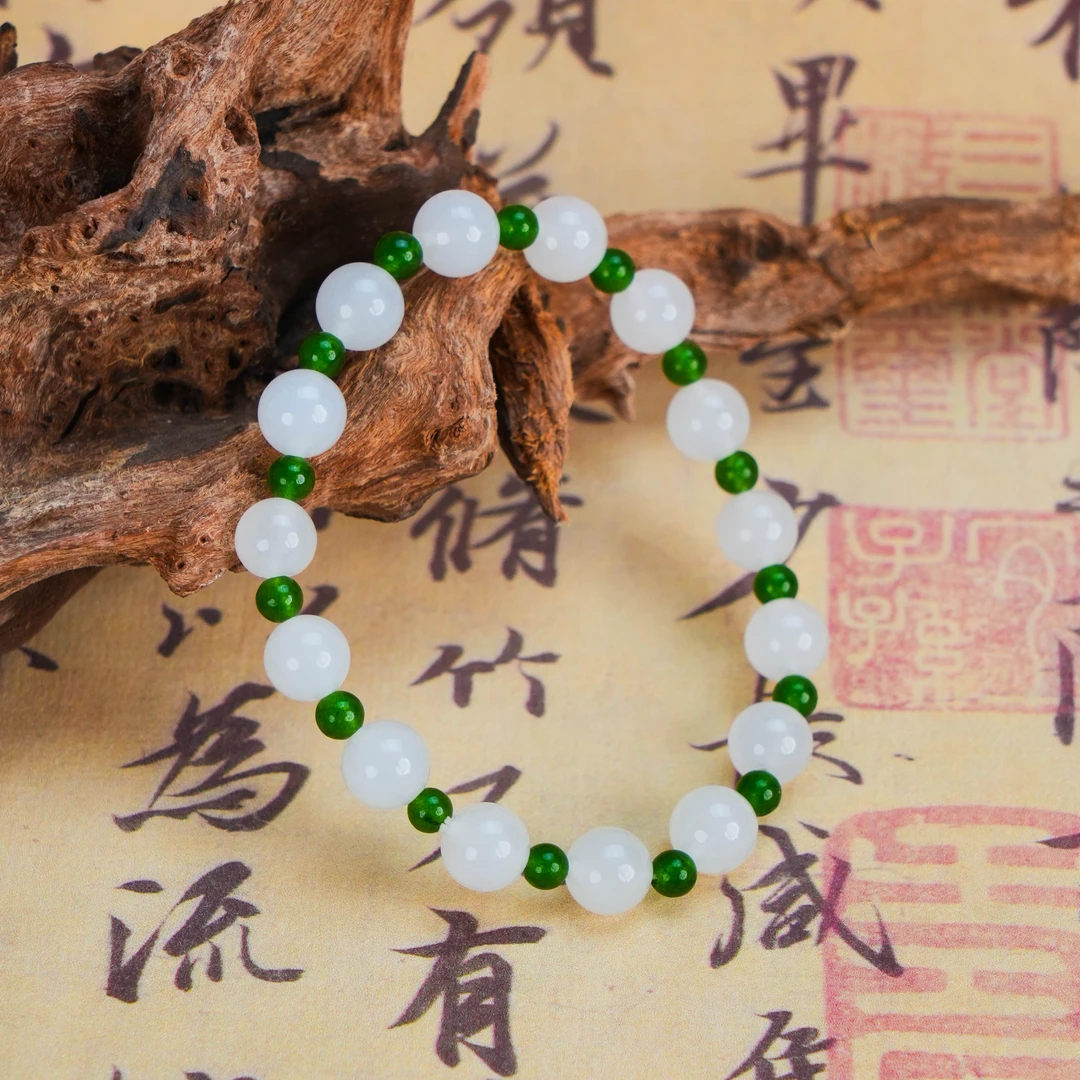 SC-241 金丝玉 混搭 多宝手串 白色