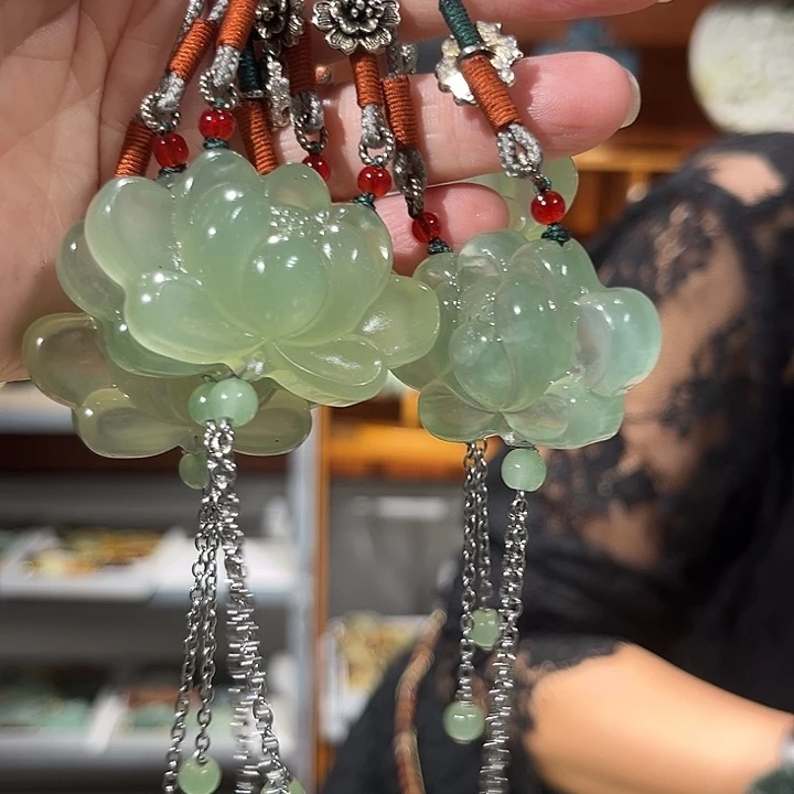 未镶嵌岫玉毛衣链