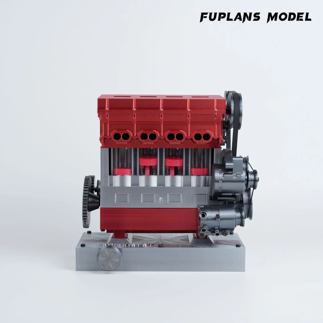 Fuplanstoys  汽车直列四缸发动机拼装模型电动益智科学玩具