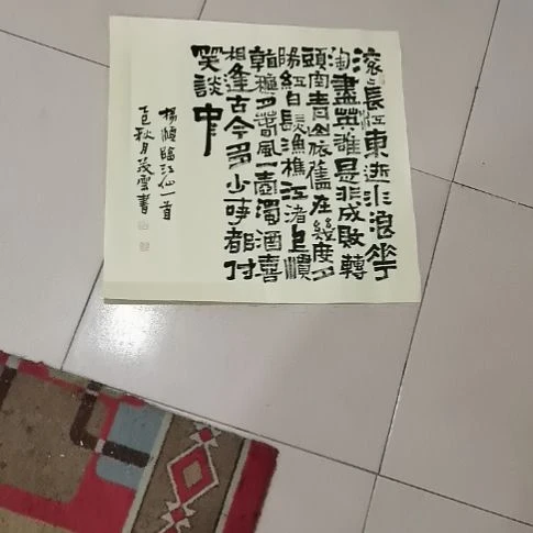 小***雪书法临江仙，如梦令。。