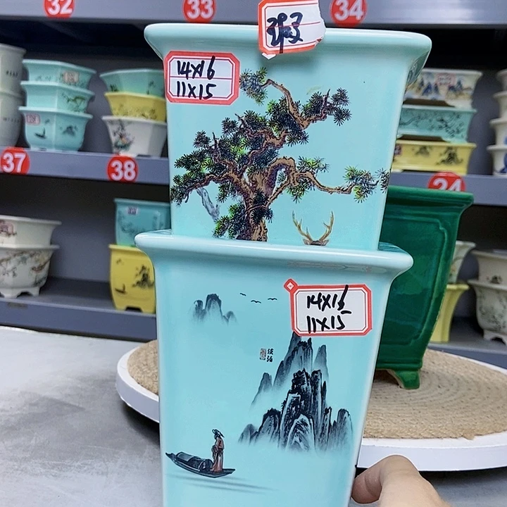 紫砂花瓶紫砂花盆