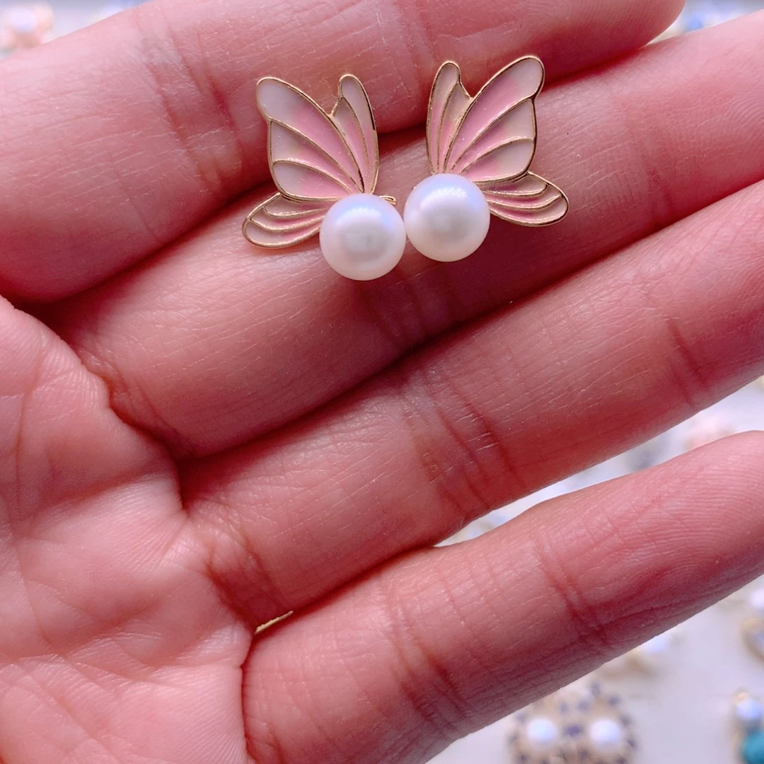 耳饰淡水珍珠合金