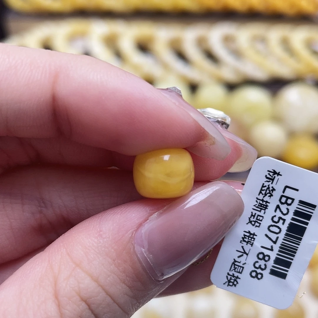 琥珀未镶嵌裸石10*8mm氧化款老型