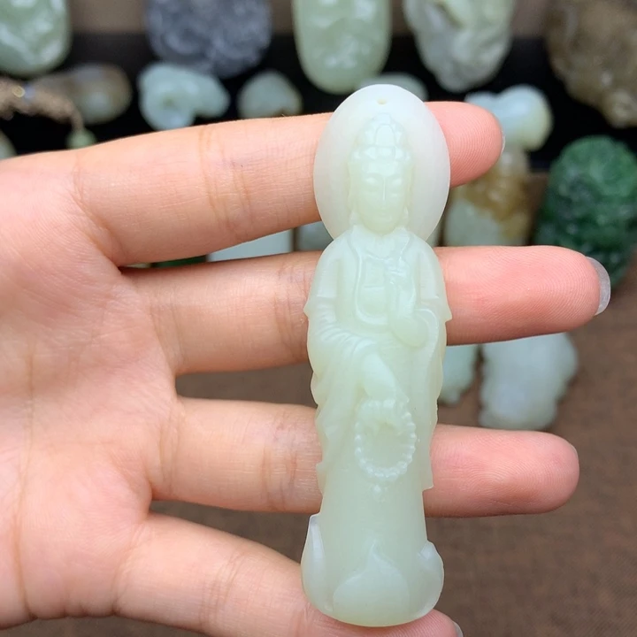 和田玉未镶嵌挂件