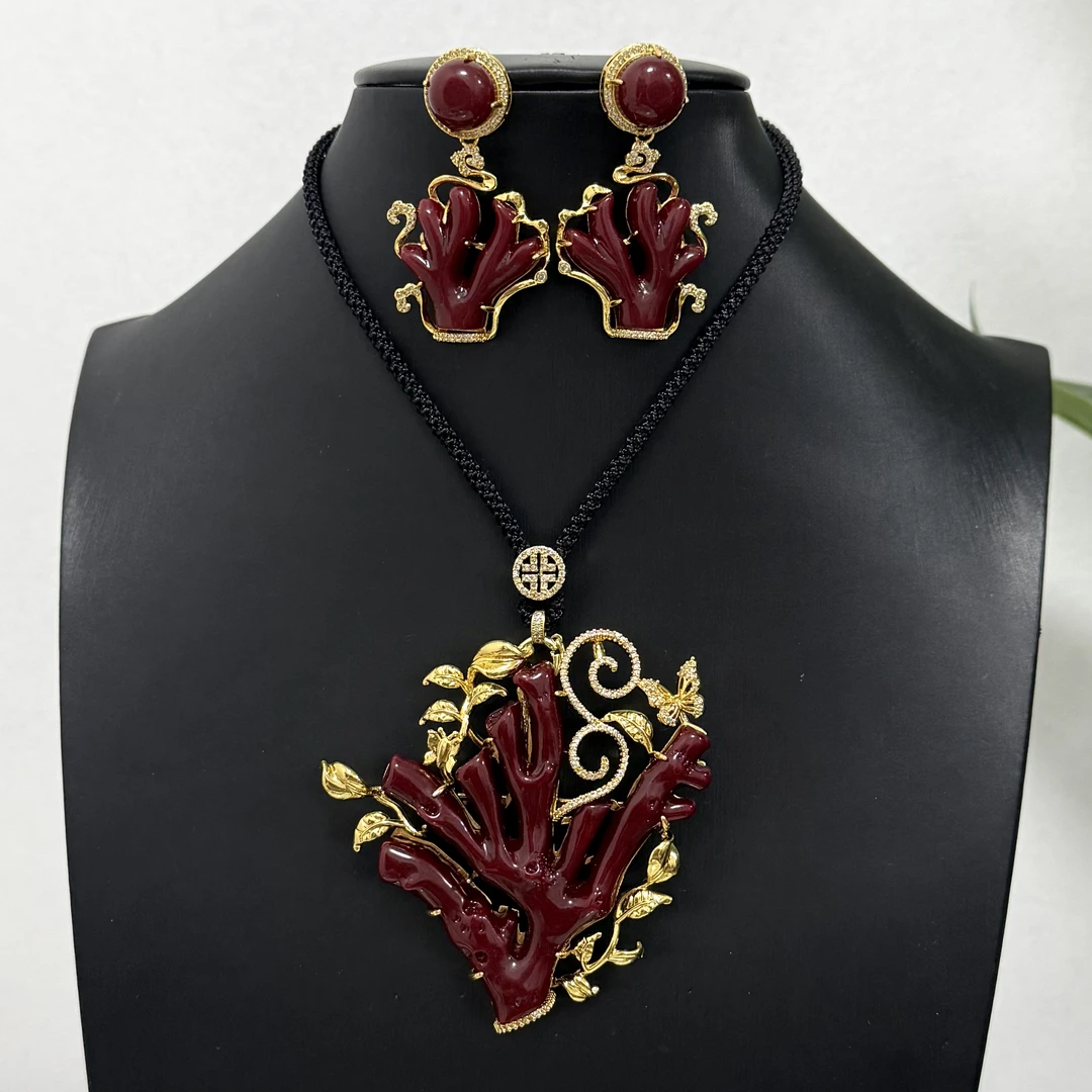 铜合金锆石吊坠 【大号】藏族饰品吊坠项链耳环藏式配饰不掉色