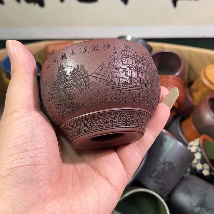 茶杯紫砂全手工紫砂主人杯