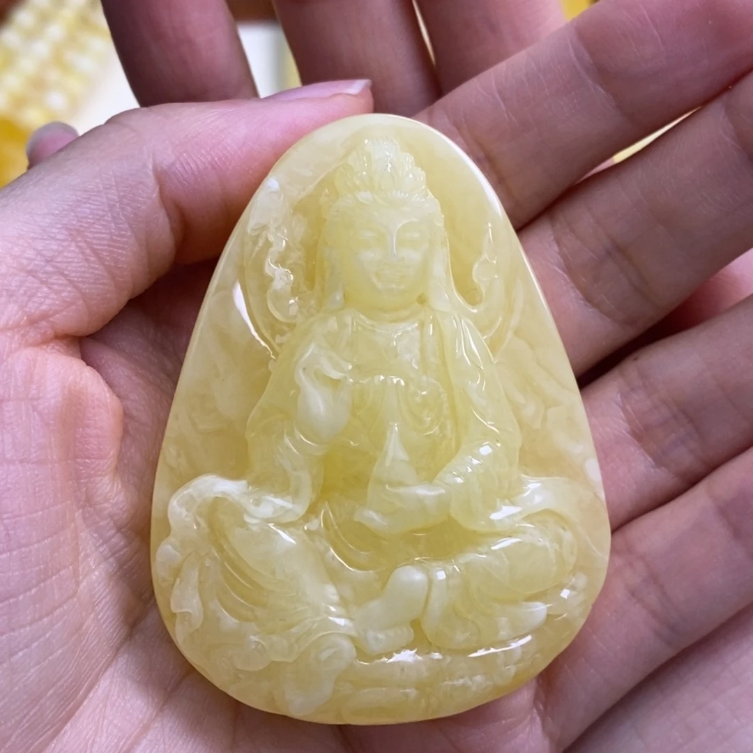 麦***冬未镶嵌颈饰琥珀琥珀蜜蜡