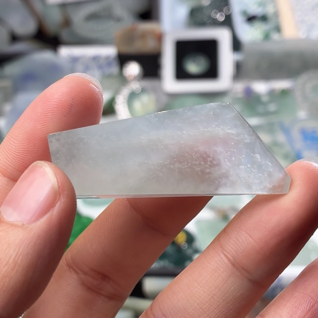 未镶嵌定制翡翠天然缅甸翡翠a货正冰雪花棉包工手工精工