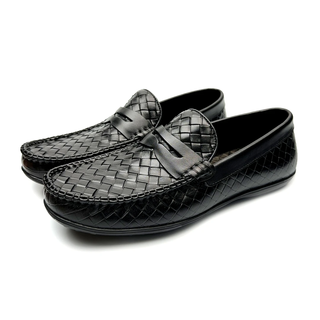 BOTAGER VIENCA/【夏季豆豆鞋】一脚蹬编织懒人透气高端轻便休闲