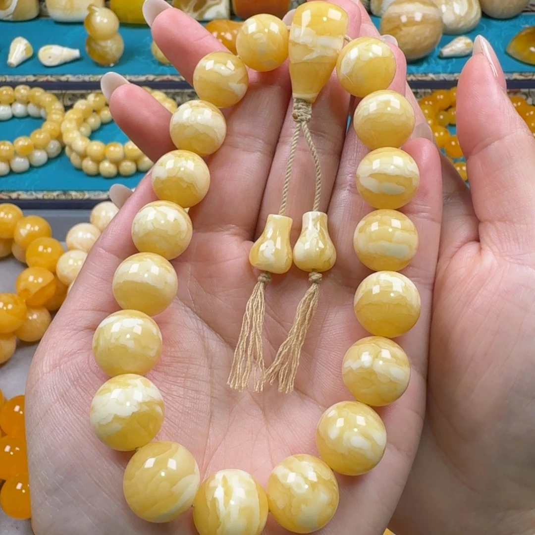 琥珀未镶嵌手链同料