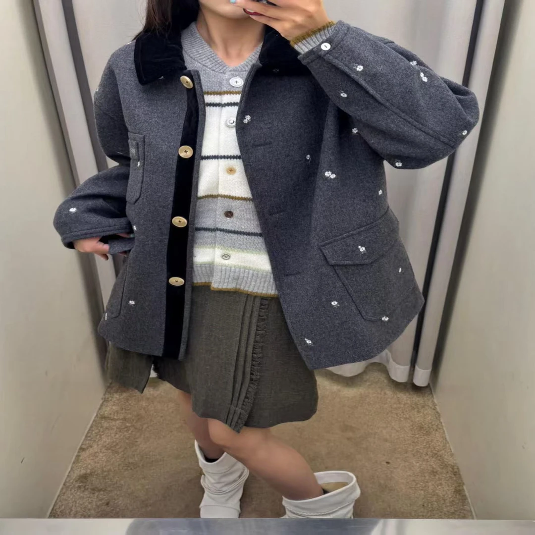 【Lunan】mar2025秋冬立体刺绣大衣
