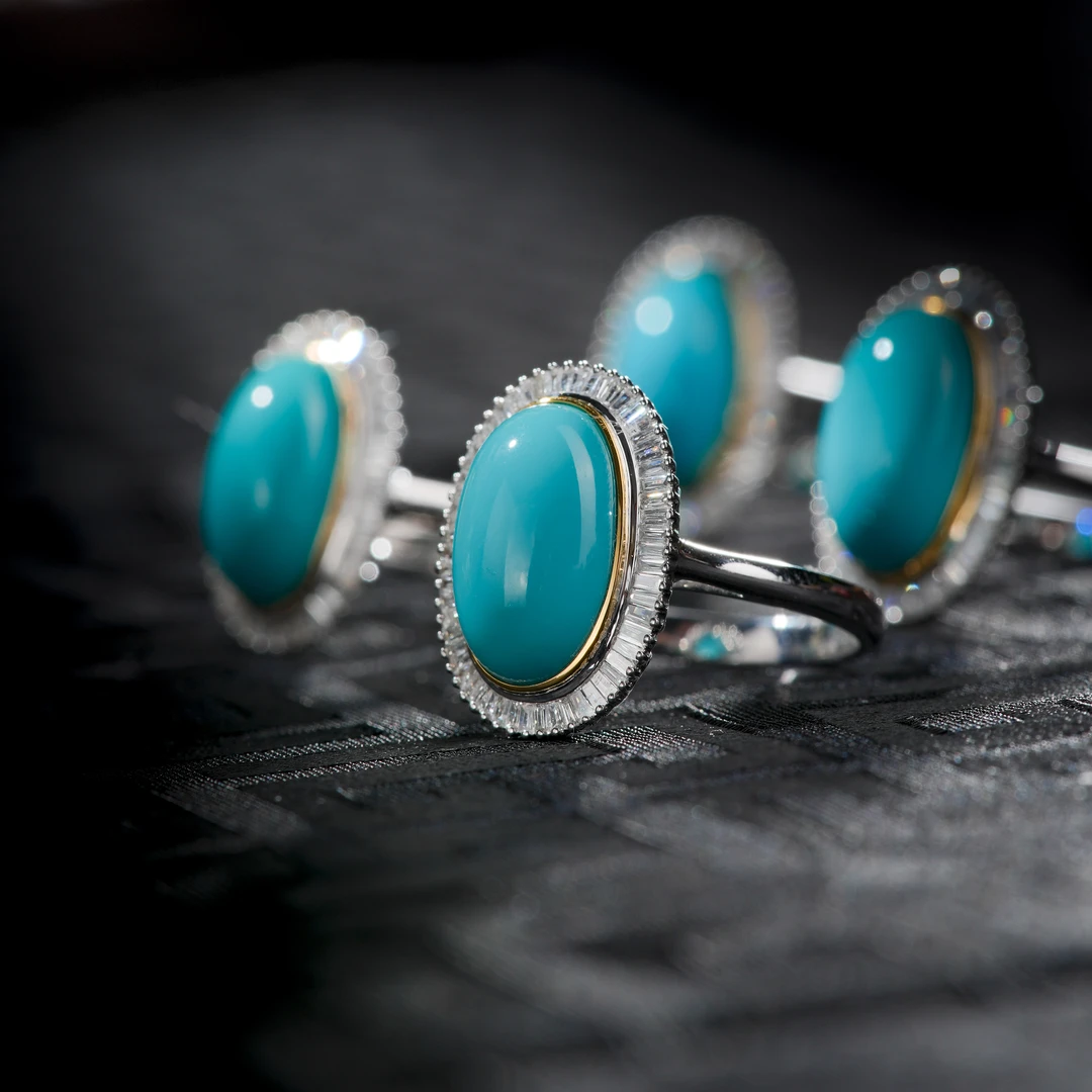 【博姐臻选】绿松石高瓷玉化18K典高阶戒指J1890多样性发其一