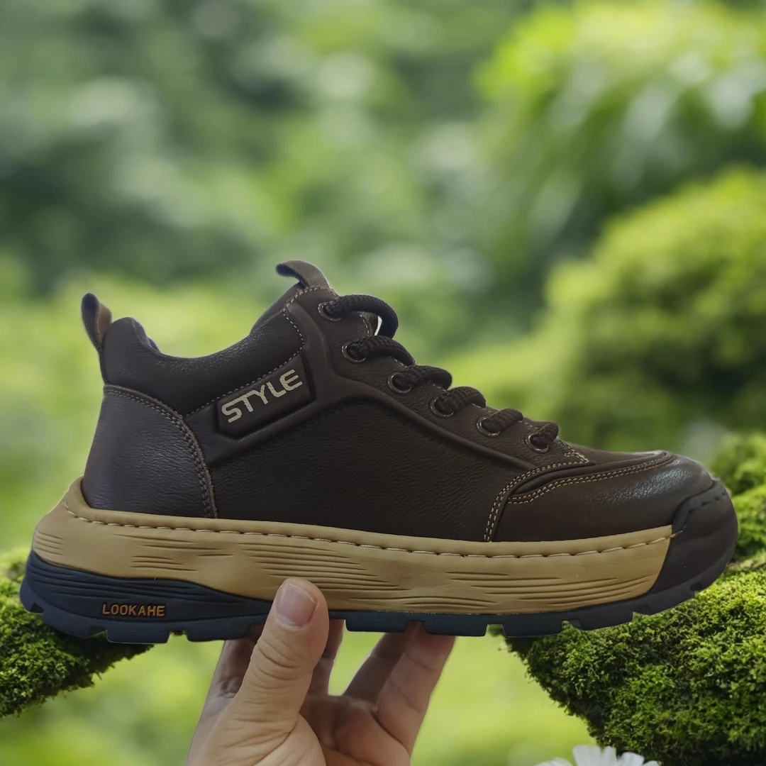 BLHS96533真皮男士中邦户外休闲鞋，全真皮，按皮鞋尺码购买