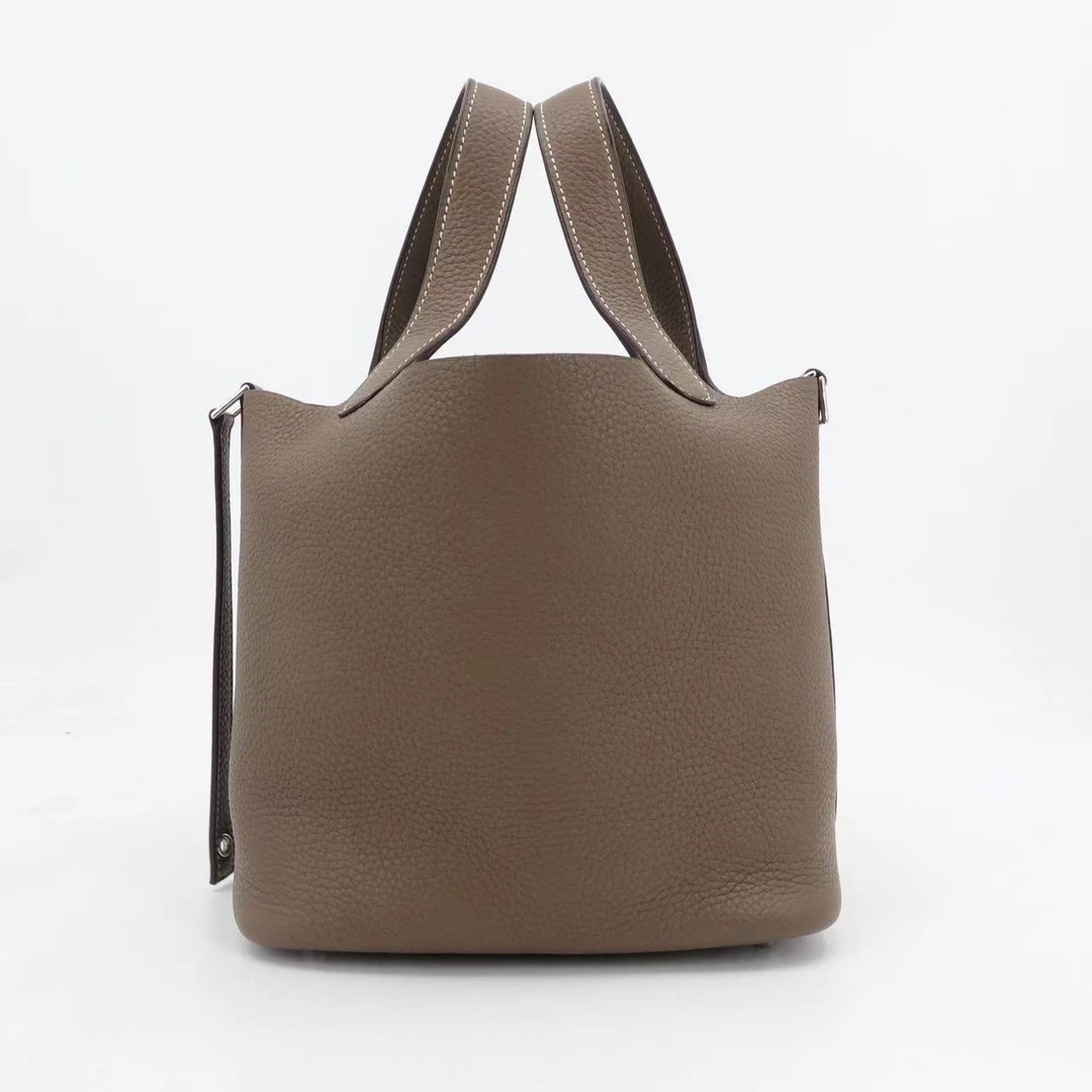 95新 Hermes/爱马仕 爱马仕picotin18大象灰银扣tc43196466