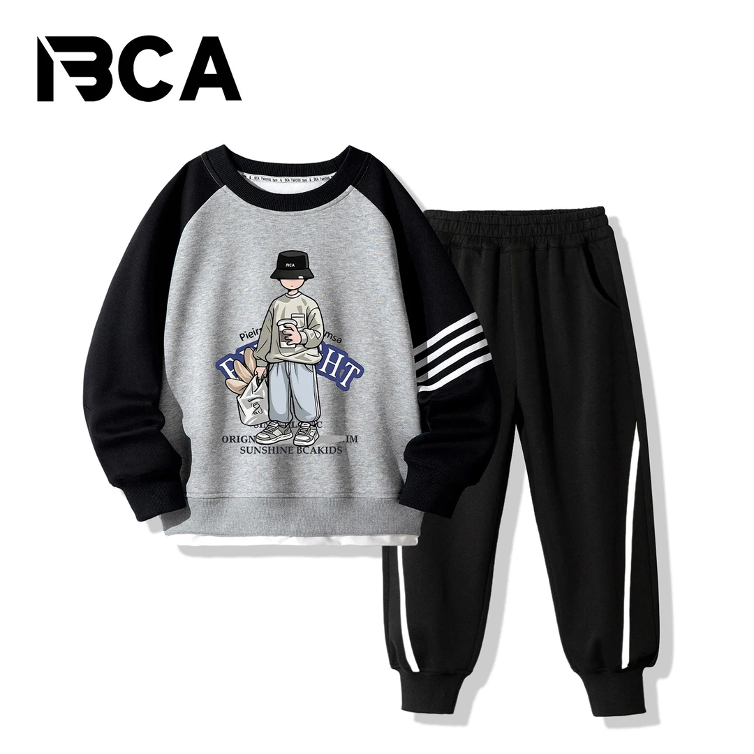 BCA中大童青少年男童潮酷穿搭春秋套装（S-003+GN-4+TU-2）