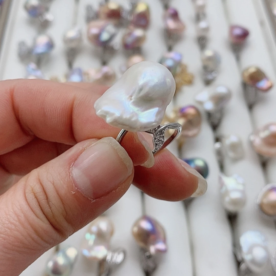 【闪购商品】淡水珍珠耳饰银S925镶嵌