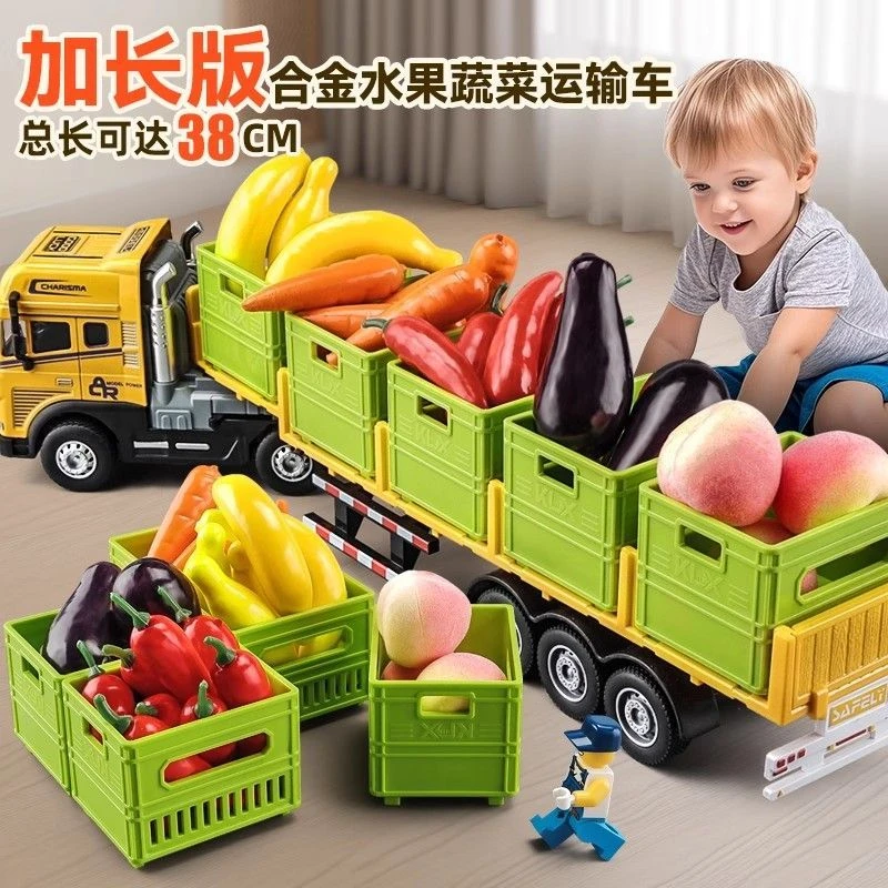 大号仿真合金运输车装卸车越野车带灯光音效装载车玩具车儿童玩具