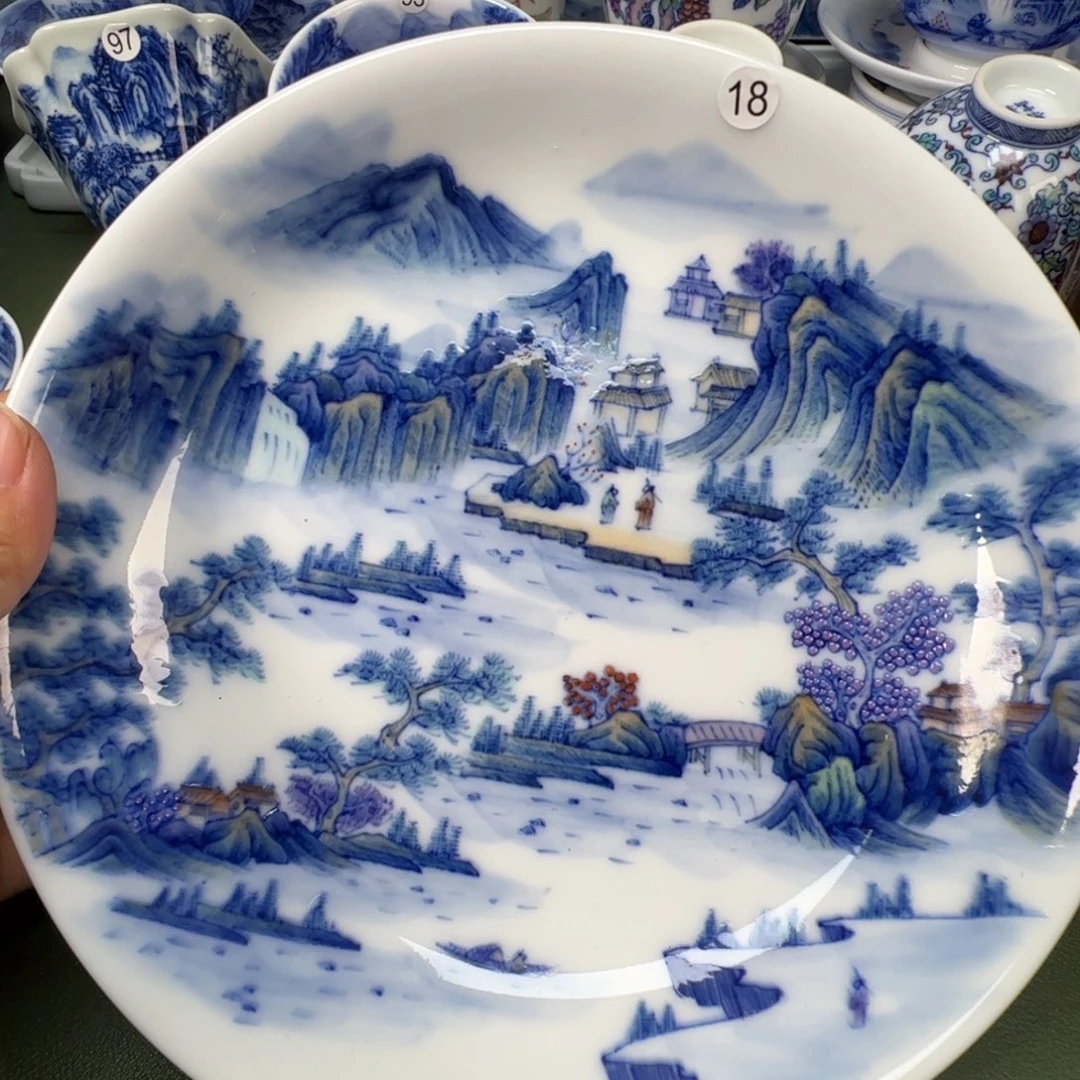 陶瓷景德镇纯手工纯手绘茶具木木18