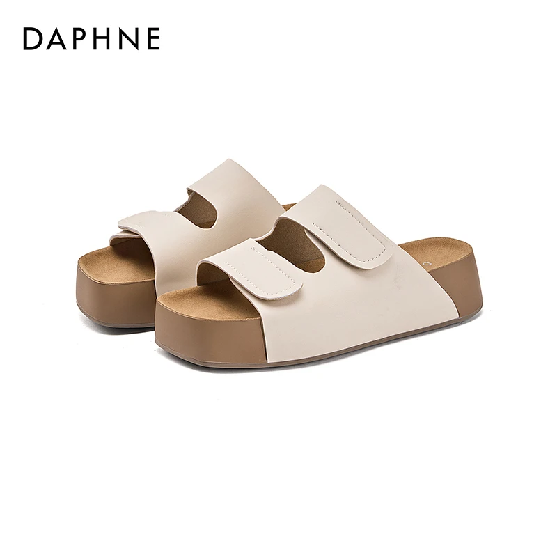 达芙妮凉鞋2025夏季新款厚底勃肯拖鞋休闲外穿凉拖鞋休闲女鞋子