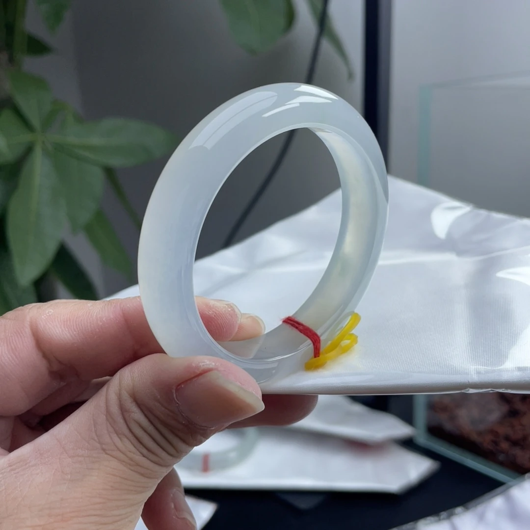 翡翠未镶嵌手镯56.2冰胶果冻底起强莹光