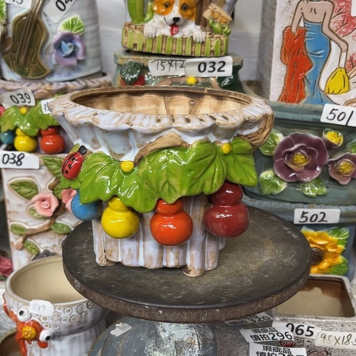 粗陶材质多肉花盆