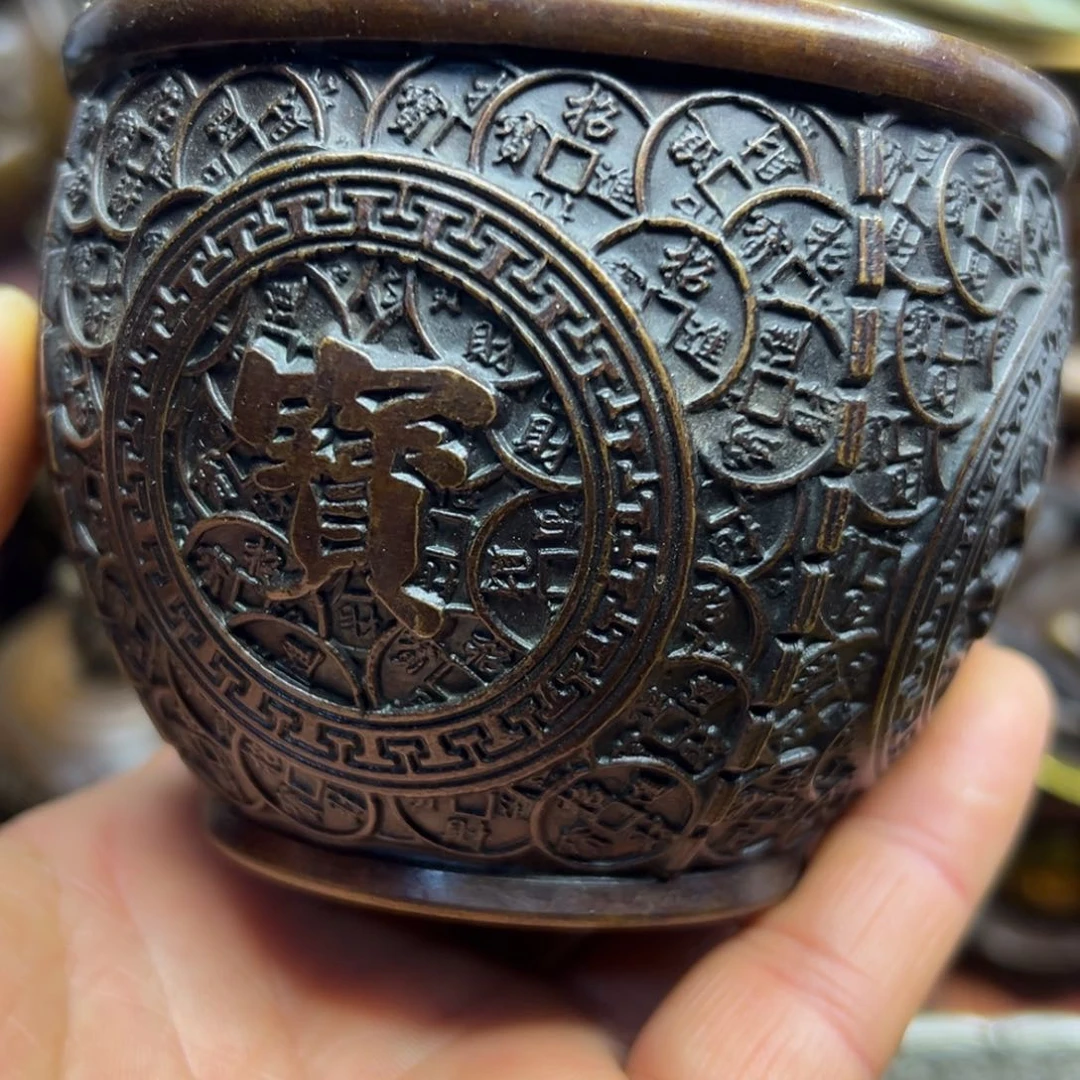 铜摆件欢迎欢迎你