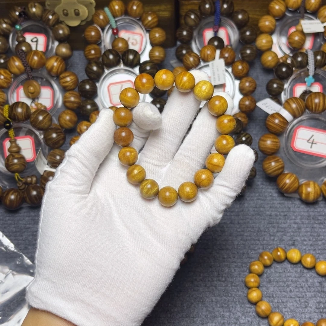 手串/手链楠木（金丝楠）黄金底1.2水波58