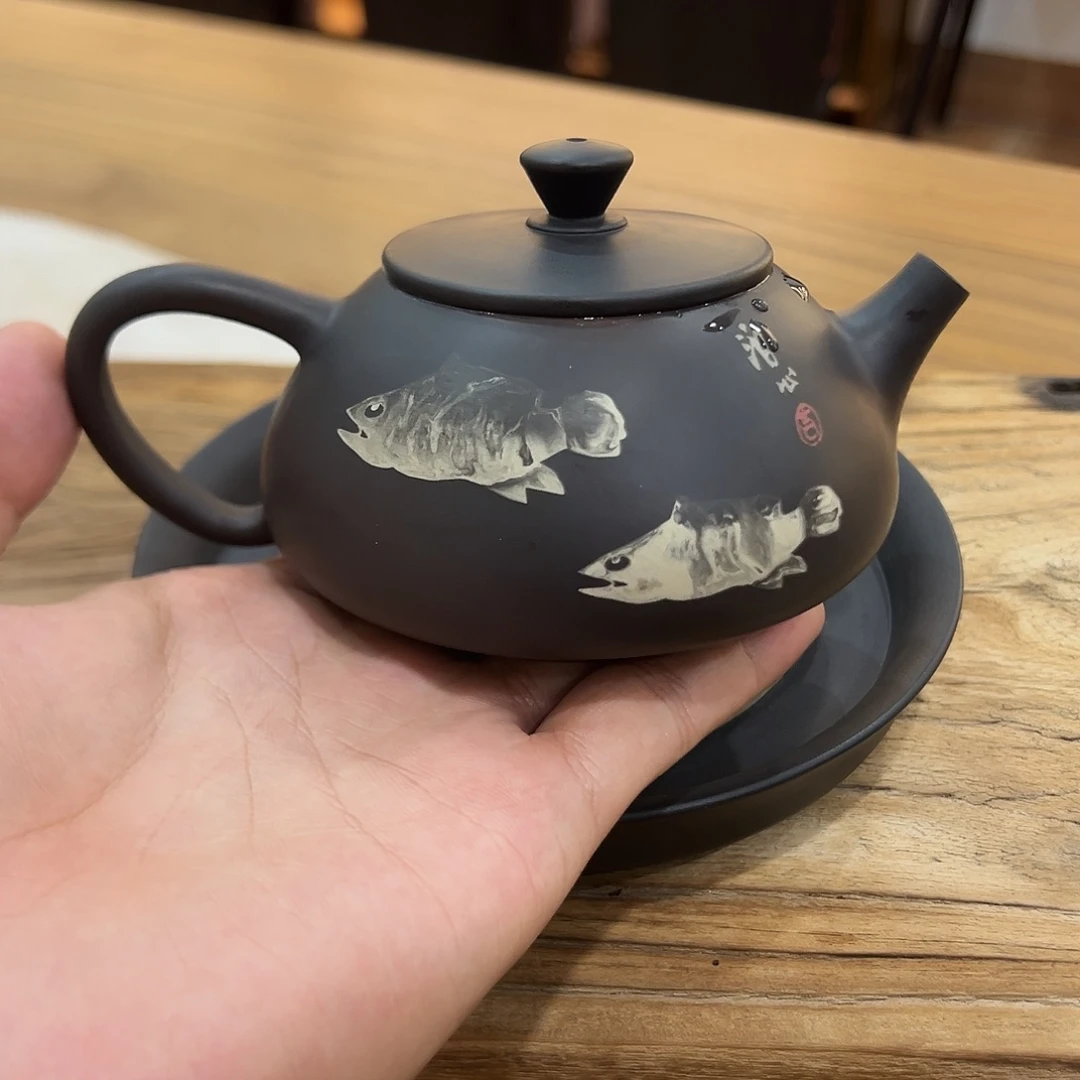 建水紫陶全手工壶