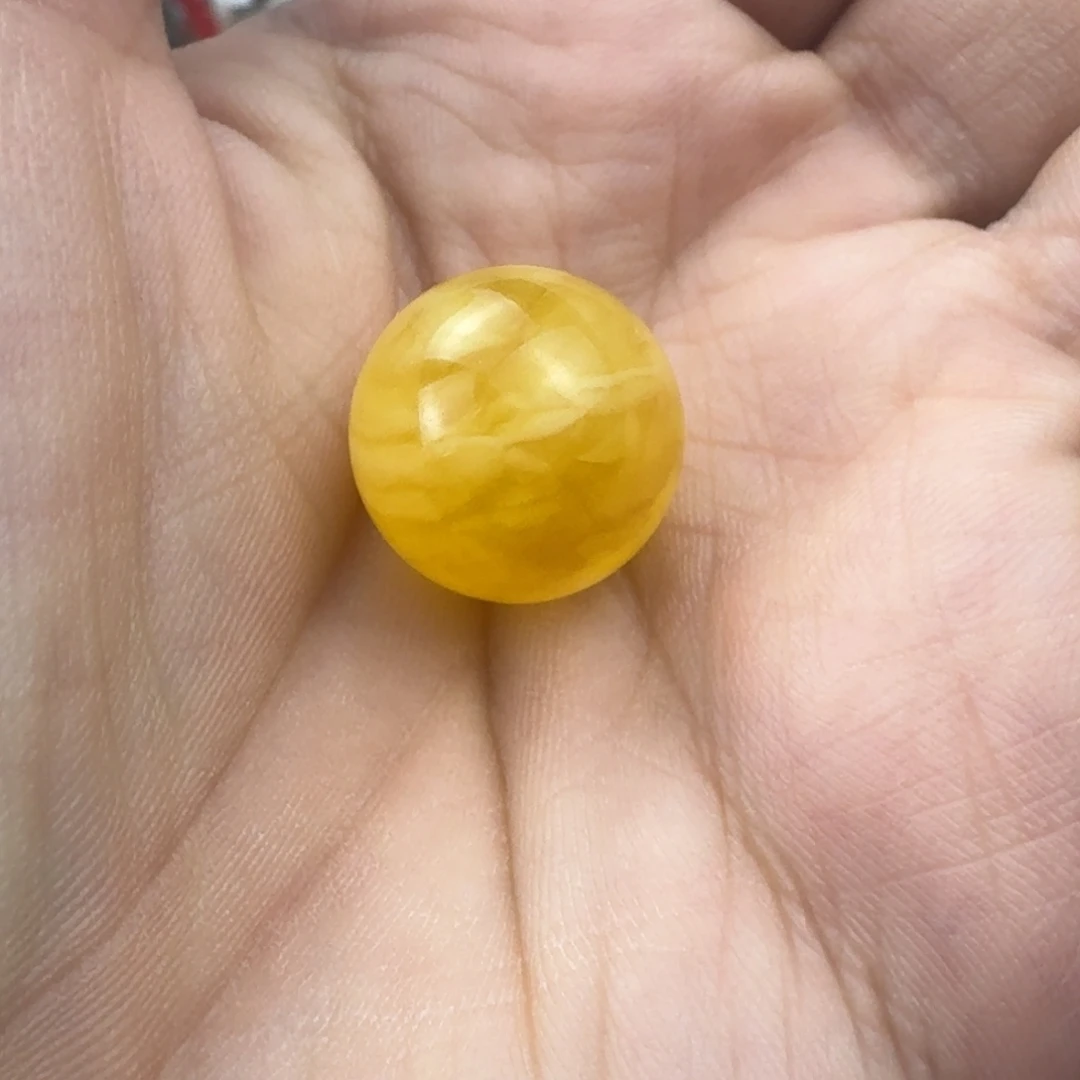 蜜蜡未镶嵌珠宝奇石全品备注打孔 15.6mm
