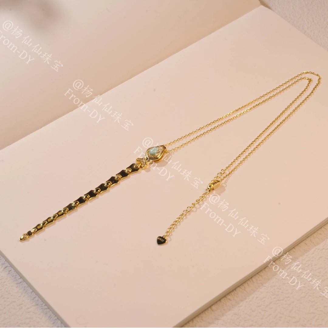 925银银制品 【杨仙仙珠宝】银扣子多宝项链-X1476自发