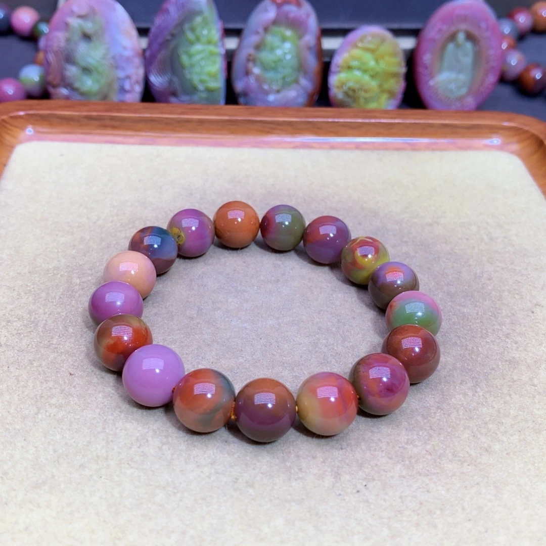 玛瑙未镶嵌手链盐源