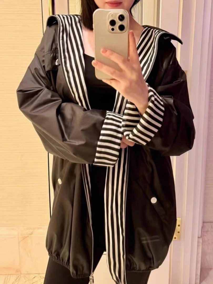 【9309】予#黑色休闲百搭工装外套