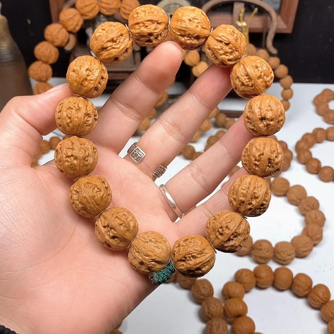 手串文玩核桃京八棱大粗筋