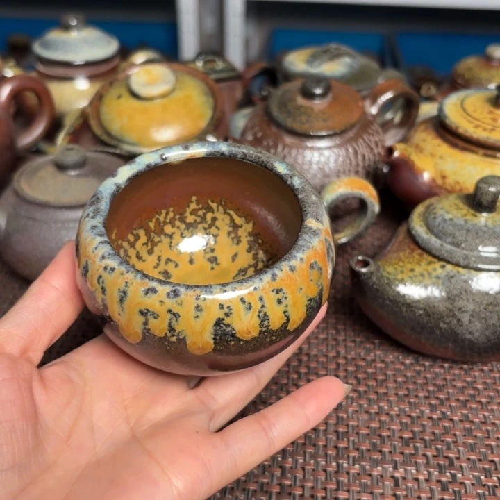 茶杯紫砂150 C压手垂珠