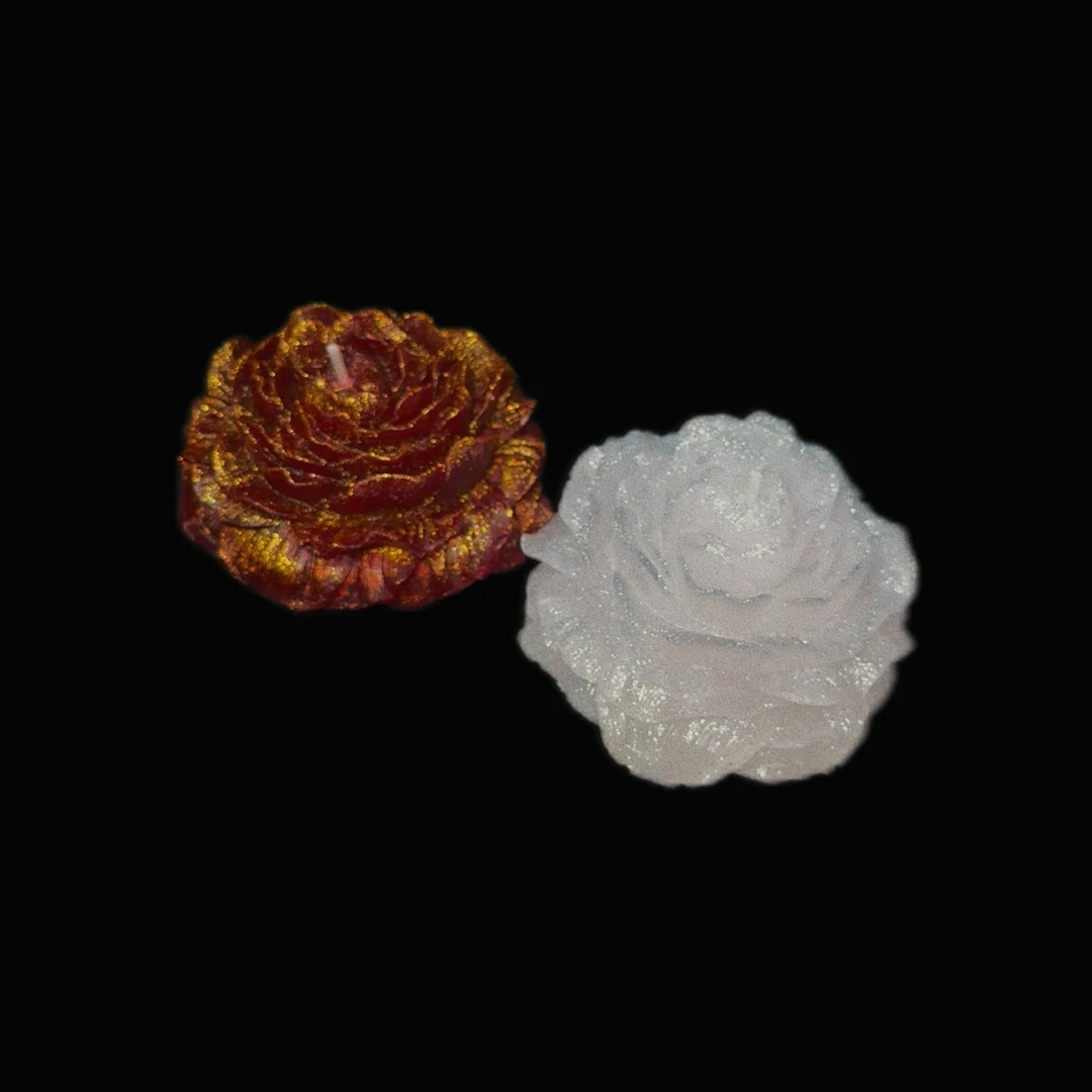 鎏金牡丹花香薰蜡烛浪漫礼物天然成分可撕拉