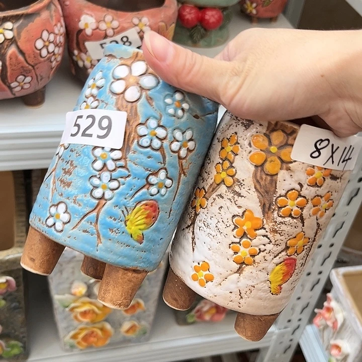 紫砂花盆粗陶材质多肉花盆
