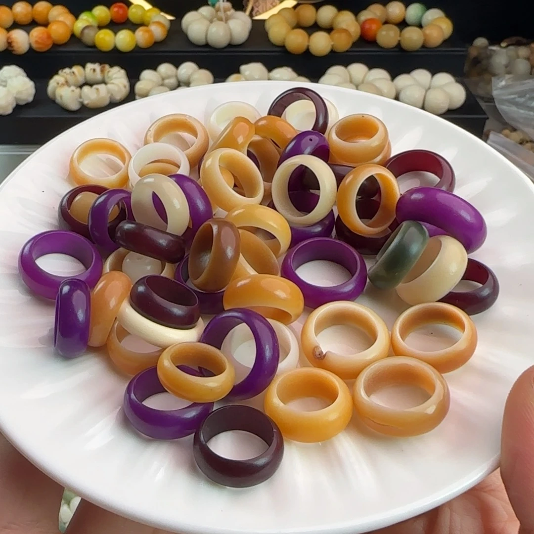 菩提根/象牙果手串瑕疵跑环100颗批发不挑瑕疵