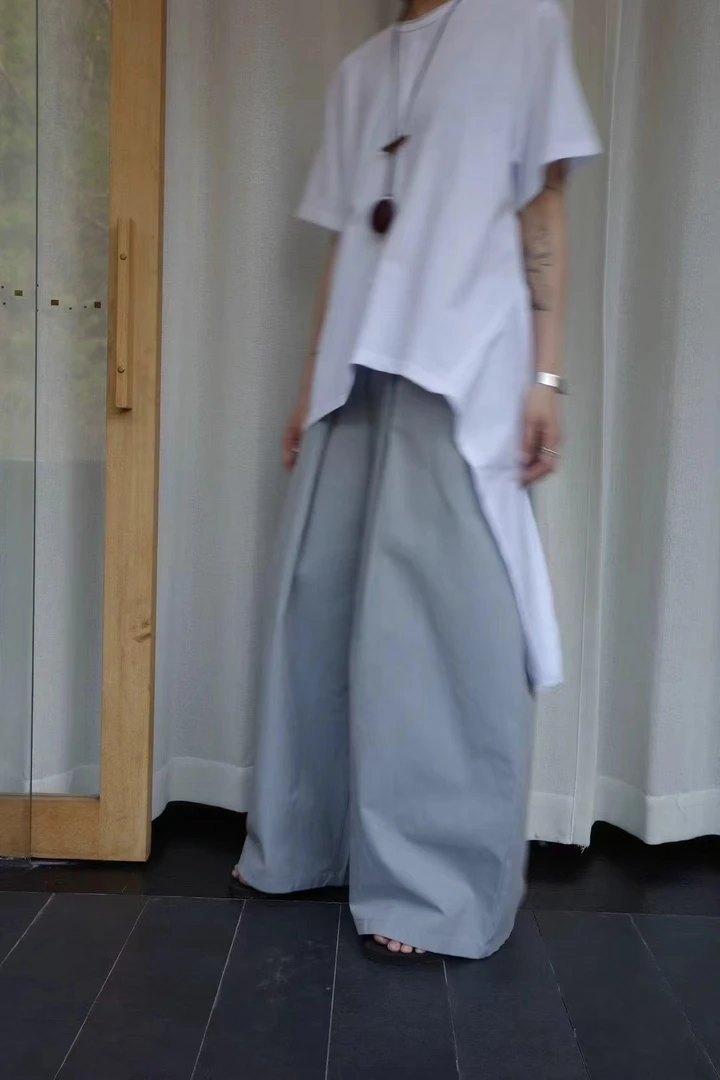 Un家青蛙爪休闲不规则百搭设计感时尚宽松服装夏季文艺百搭