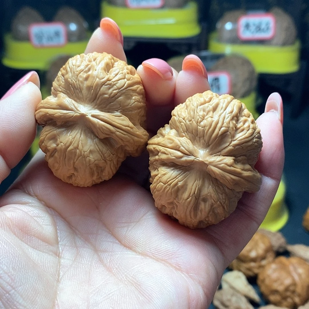 文玩核桃把件5号元宝43尺