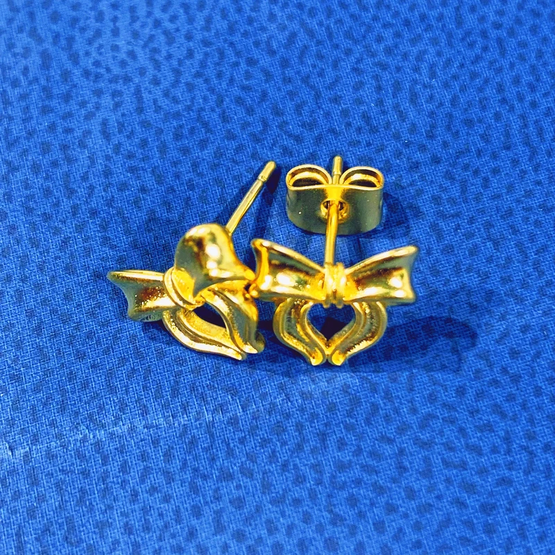 耳饰 C04E002耳饰在逃公主蝴蝶结耳钉多样性发货